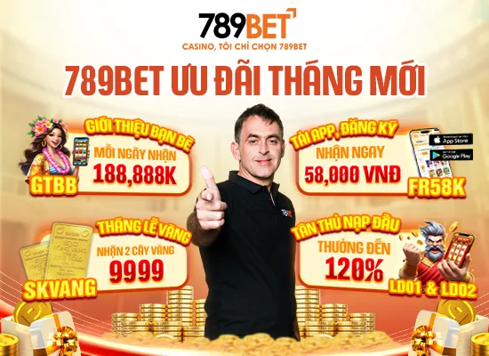 789BET còn rất nhiều chương trình ưu đãi dành cho tân thủ trong tháng mới